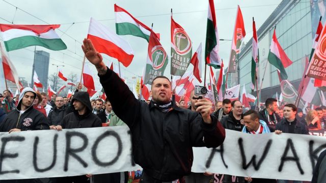 Maďarskí nacisti sa hrdo hlásia k EÚ a USA